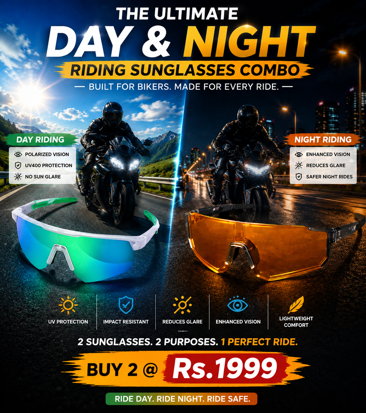 Ultimate Day & Night Combo Sunglasses