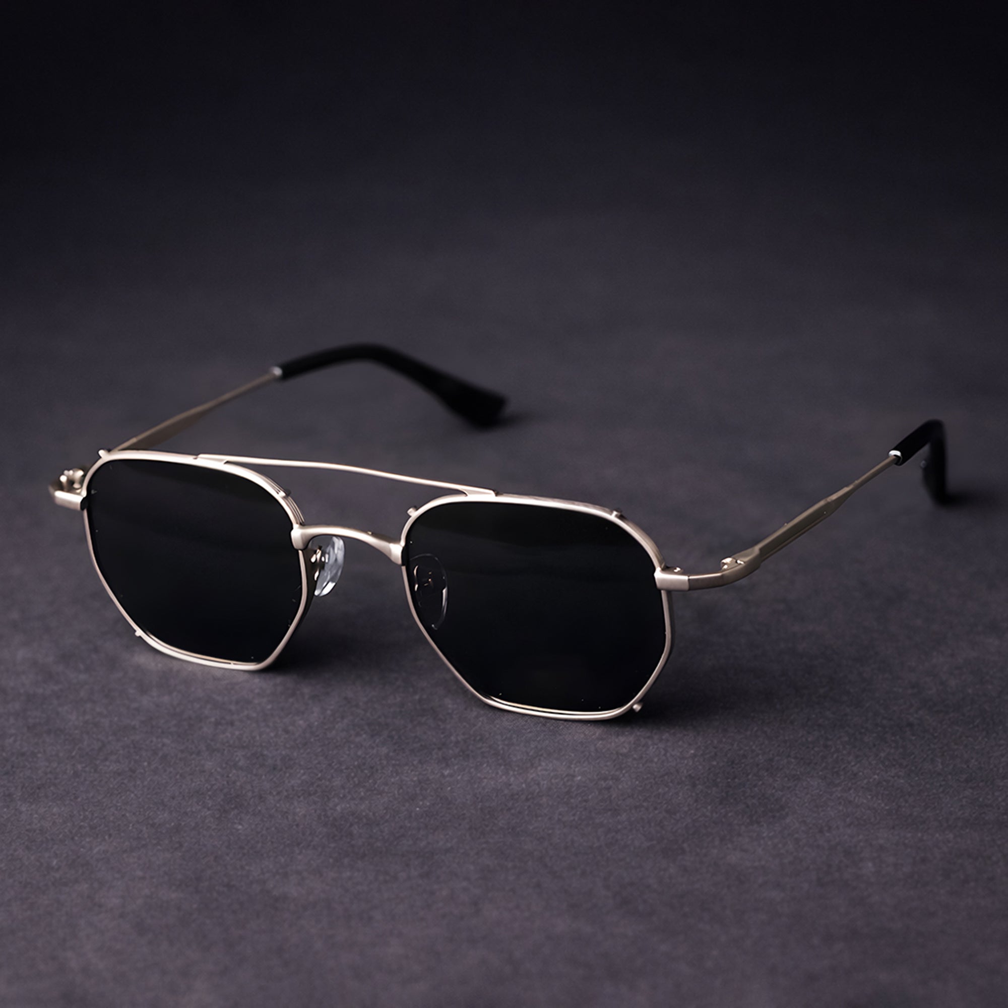 ROY SILVER BLACK PRESCRIPTION SUNGLASSES