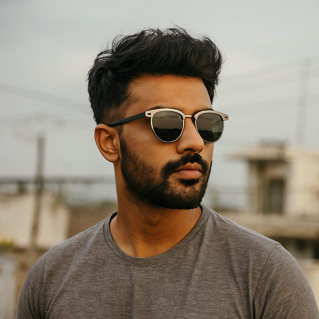 JAKE SILVER BLACK SUNGLASSES